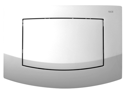 Панель с 1-й клавишей смыва, белая, антибактериальная