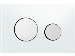 Панель смыва TECEloop из белого стекла (цвет клавиш хром глянц.)
